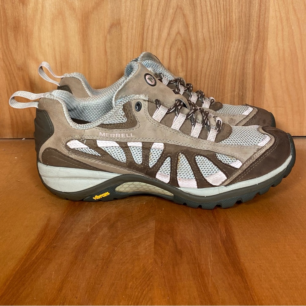 Womens 8 Merrell Siren Ventilator Hiking Shoes Brown Pink SEF0188